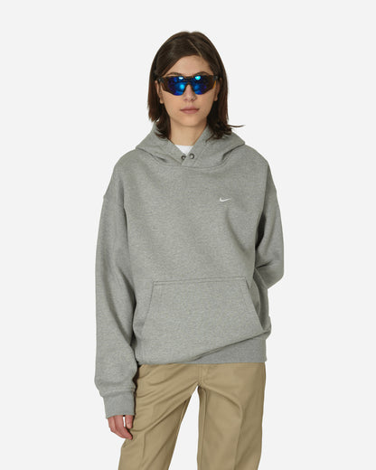 Nike M Nk Solo Swsh Flc Thrm Po Hdy Dk Grey Heather/White Sweatshirts Hoodies FN3347-063