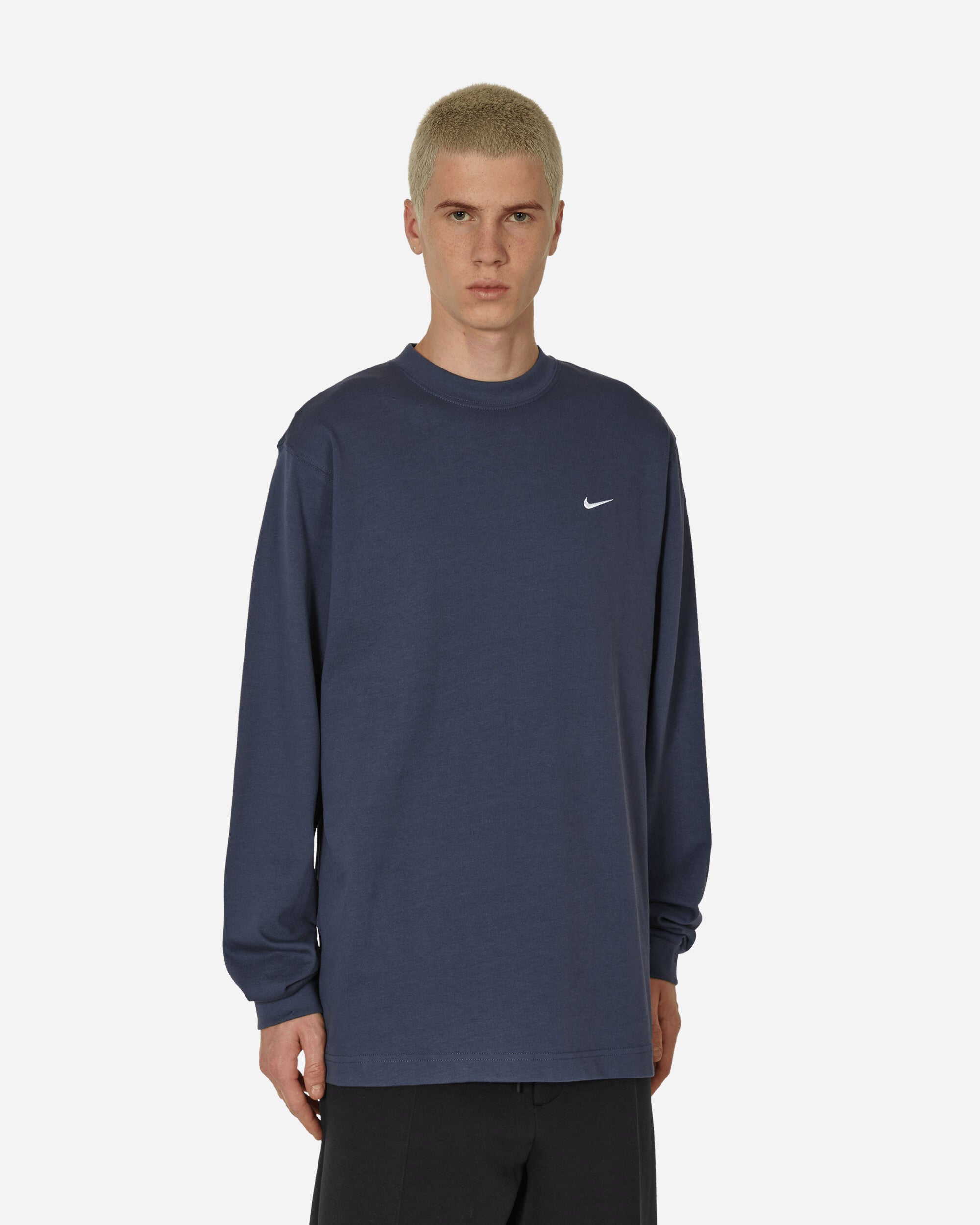 Nike M Nk Solo Swsh Ls Top Thunder Blue/White T-Shirts Longsleeve DX0884-437