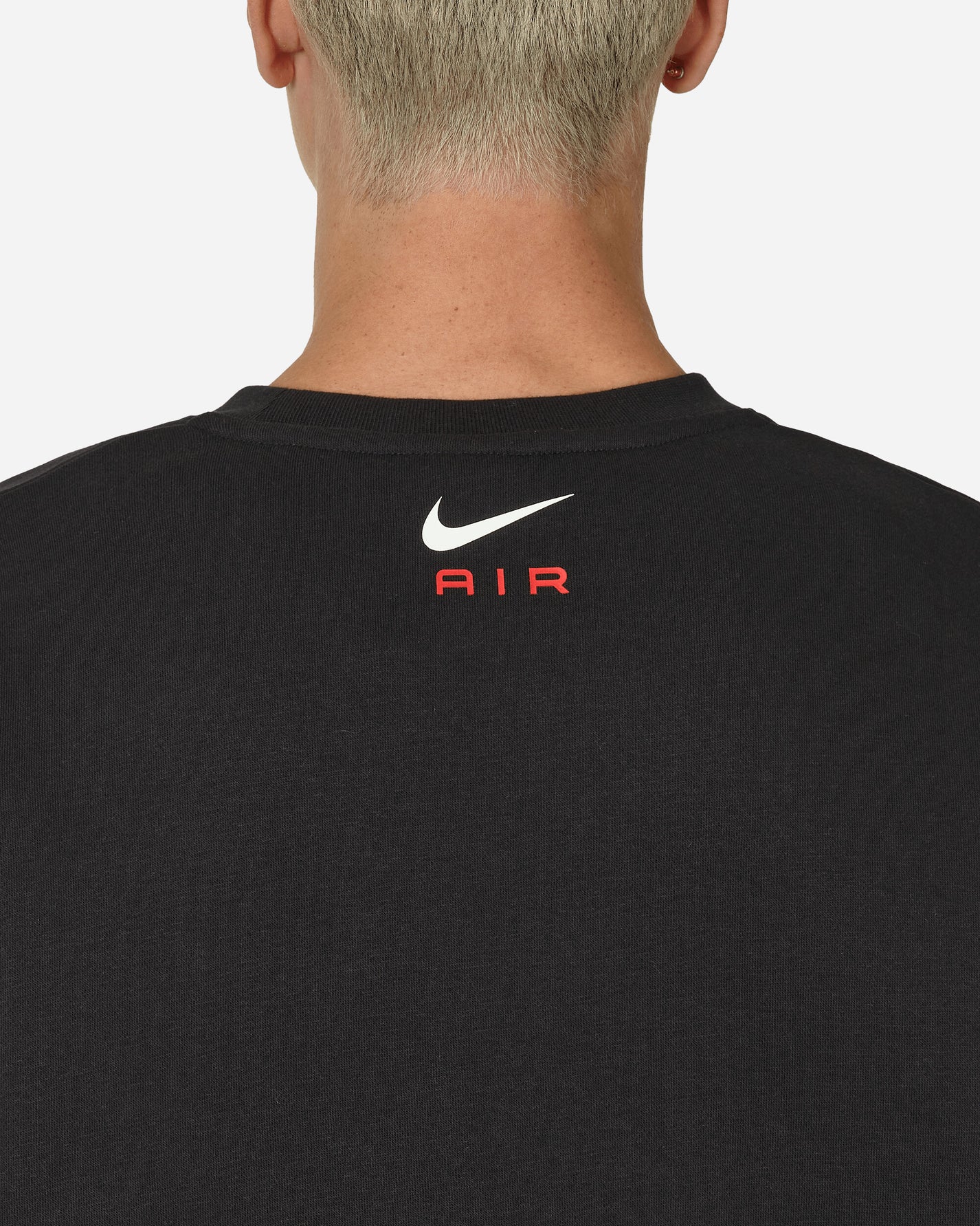 Nike M Nsw Sw Air Crew Flc Bb Black/University Red T-Shirts Longsleeve FN7692-012