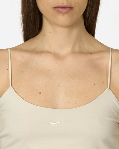 Nike Wmns Nsw Nk Chll Knt Cami Lt Orewood Brn/Sail T-Shirts Top FN3685-104