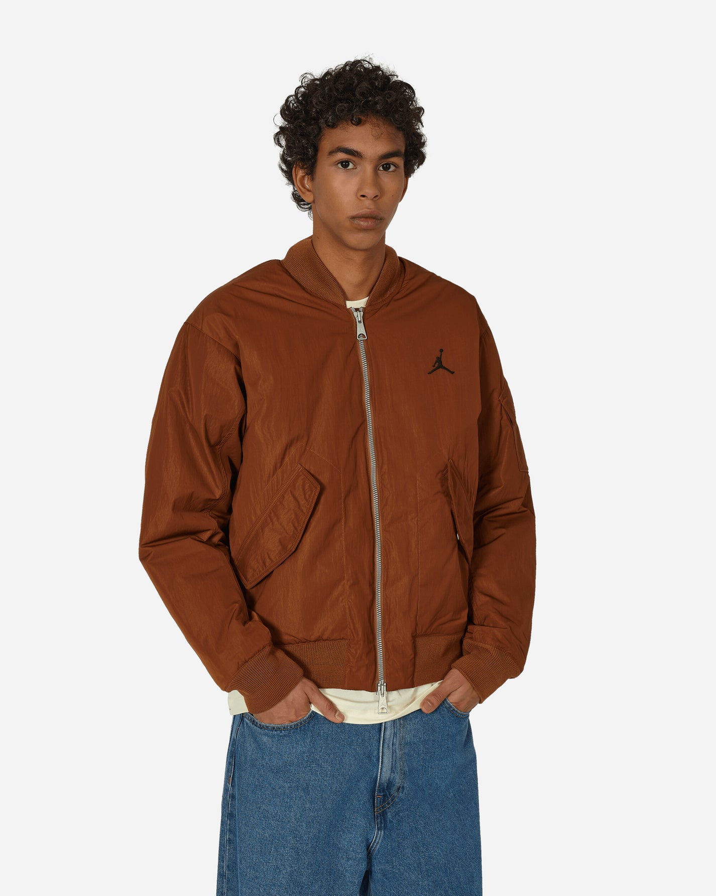 Nike Jordan M J Ess Stmt Eco Rnegde Jkt Lt British Tan/Black Coats and Jackets Jackets FB7316-281