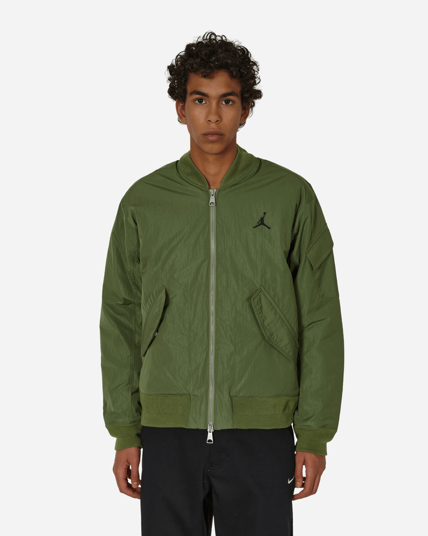 Nike Jordan M J Ess Stmt Eco Rnegde Jkt Sky J Lt Olive/Black Coats and Jackets Jackets FB7316-340