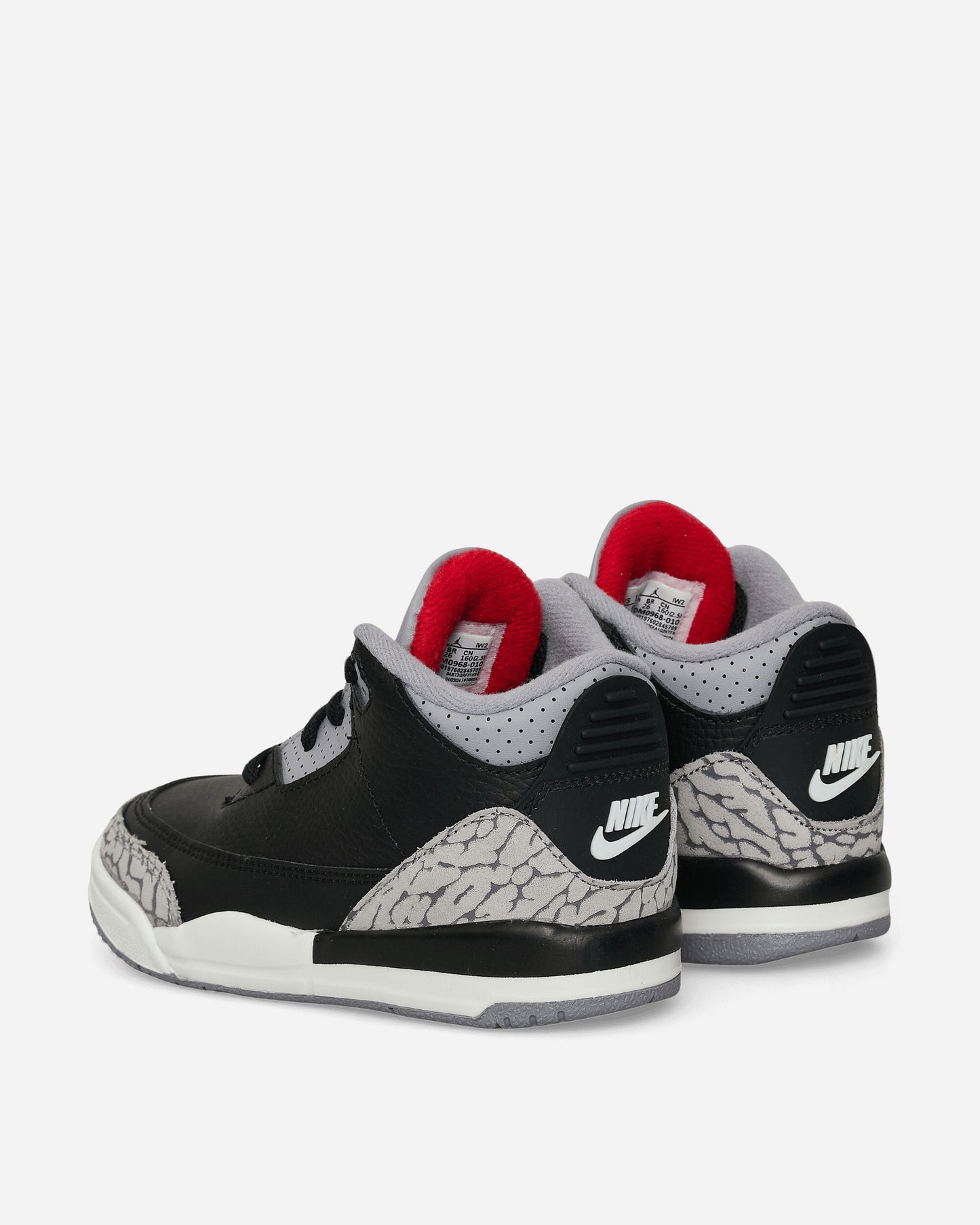 Nike Jordan Jordan 3 Retro (Td) Black/Fire Red Sneakers Low DM0968-010