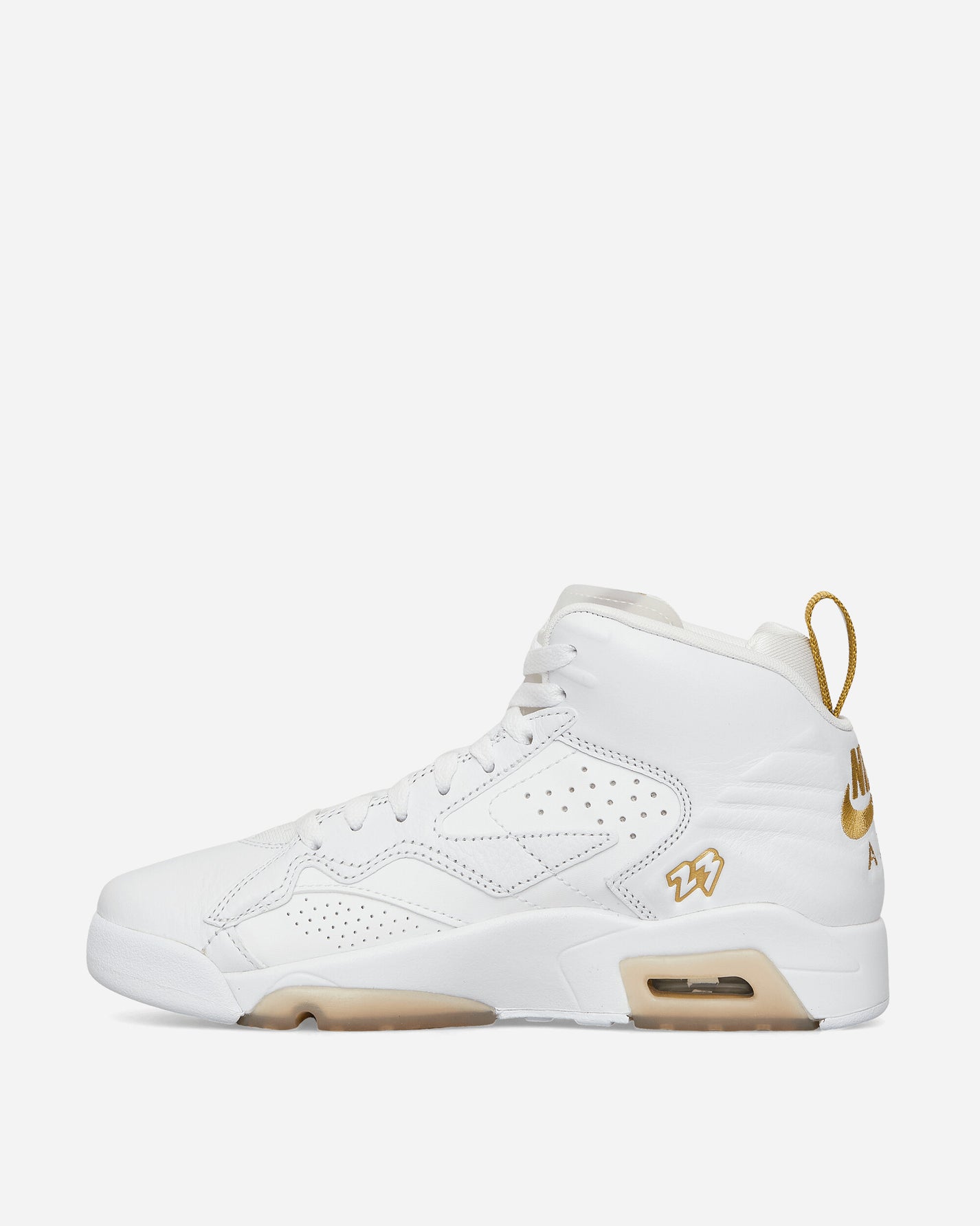 Nike Jordan Wmns Jordan Mvp White/Metallic Gold Sneakers Mid FZ3985-100