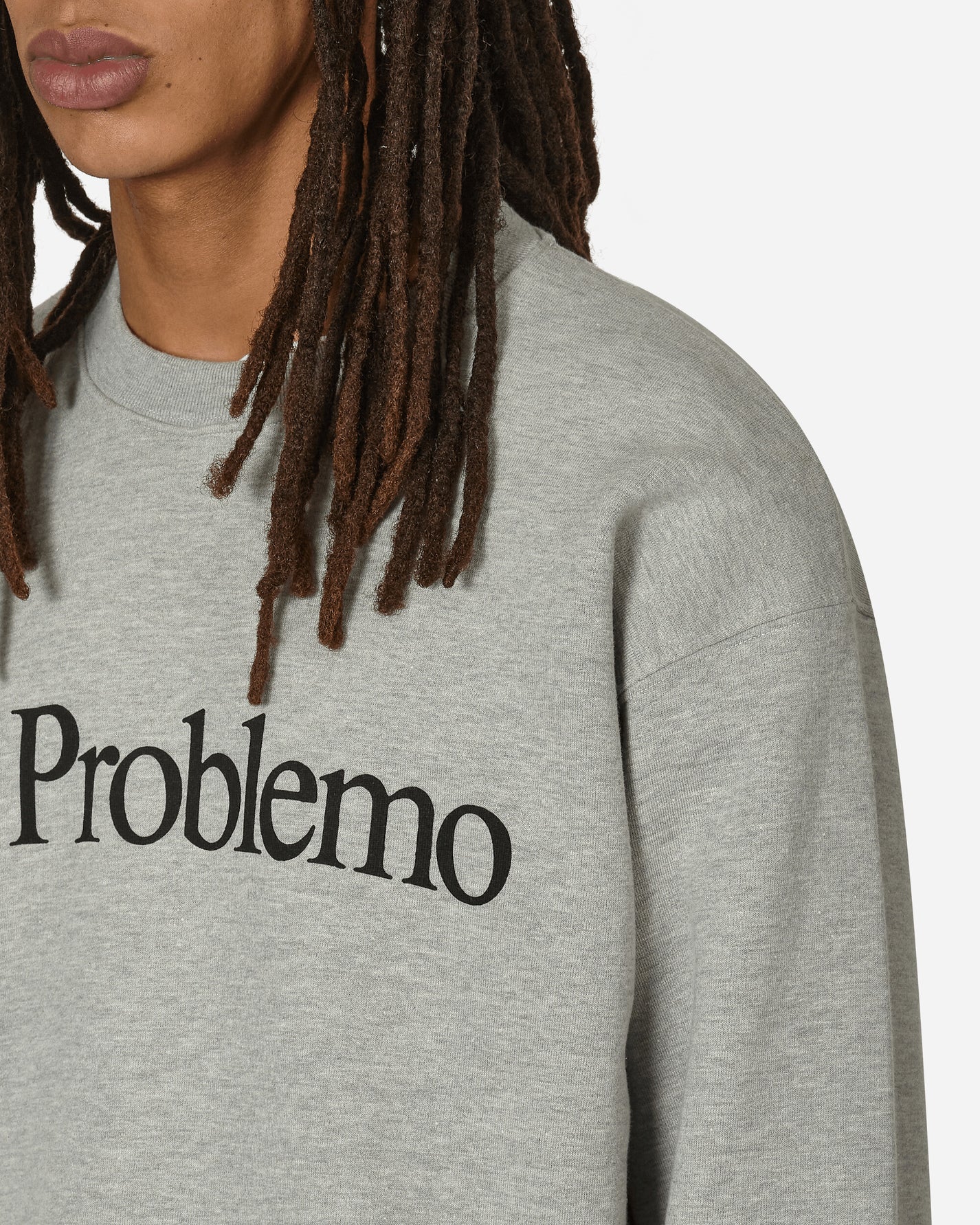 No Problemo No Problemo Sweatshirt Grey Marl Sweatshirts Crewneck NPAR20002 GREY MARL