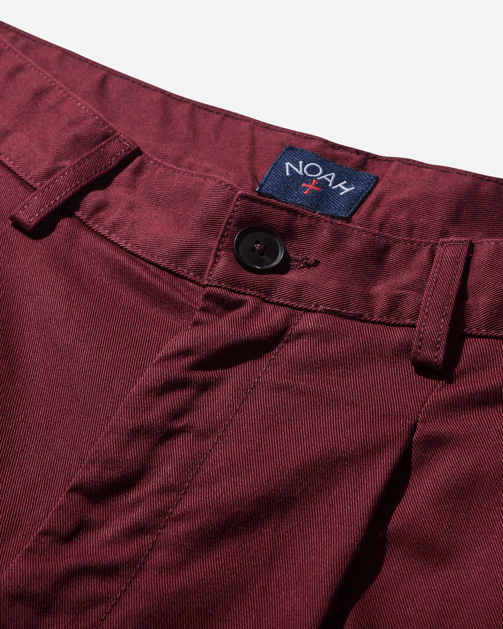 Noah Twill Double-Pleat Pant Wine Pants Trousers P113FW24 WNE