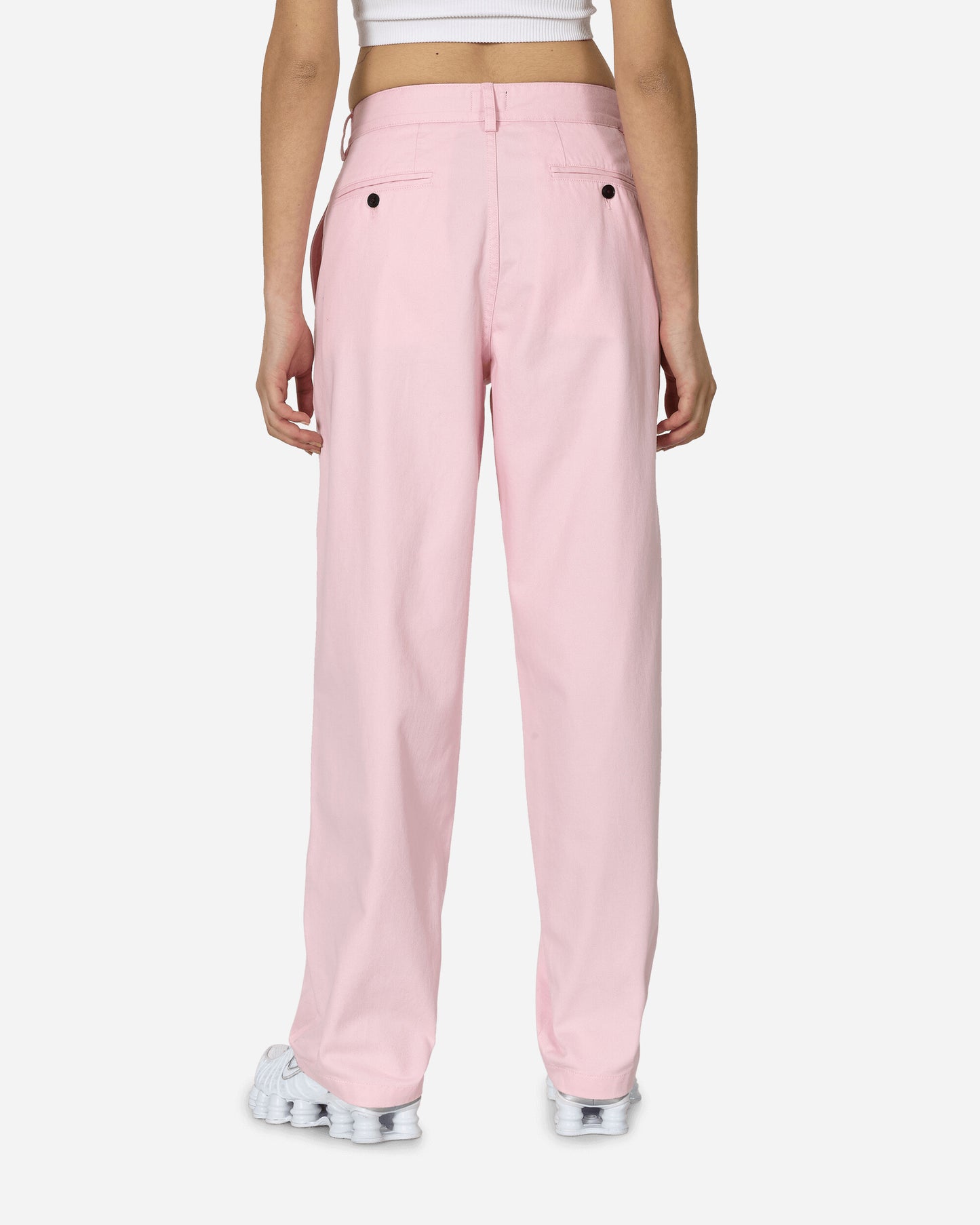 Noah Twill Double-Pleat Pants Pink Pants Trousers P095SS24 PNK