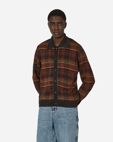 Our Legacy Evening Polo Rust Geezer Check Knitwears Cardigans M2243ER 001