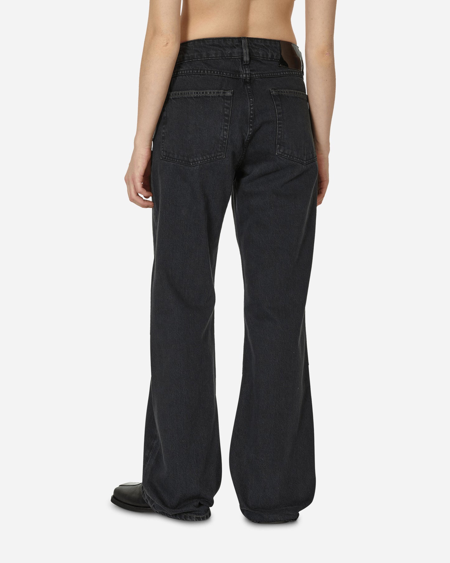 Our Legacy Wmns Boot Cut Washed Black Denim Pants Denim W2245BW 001