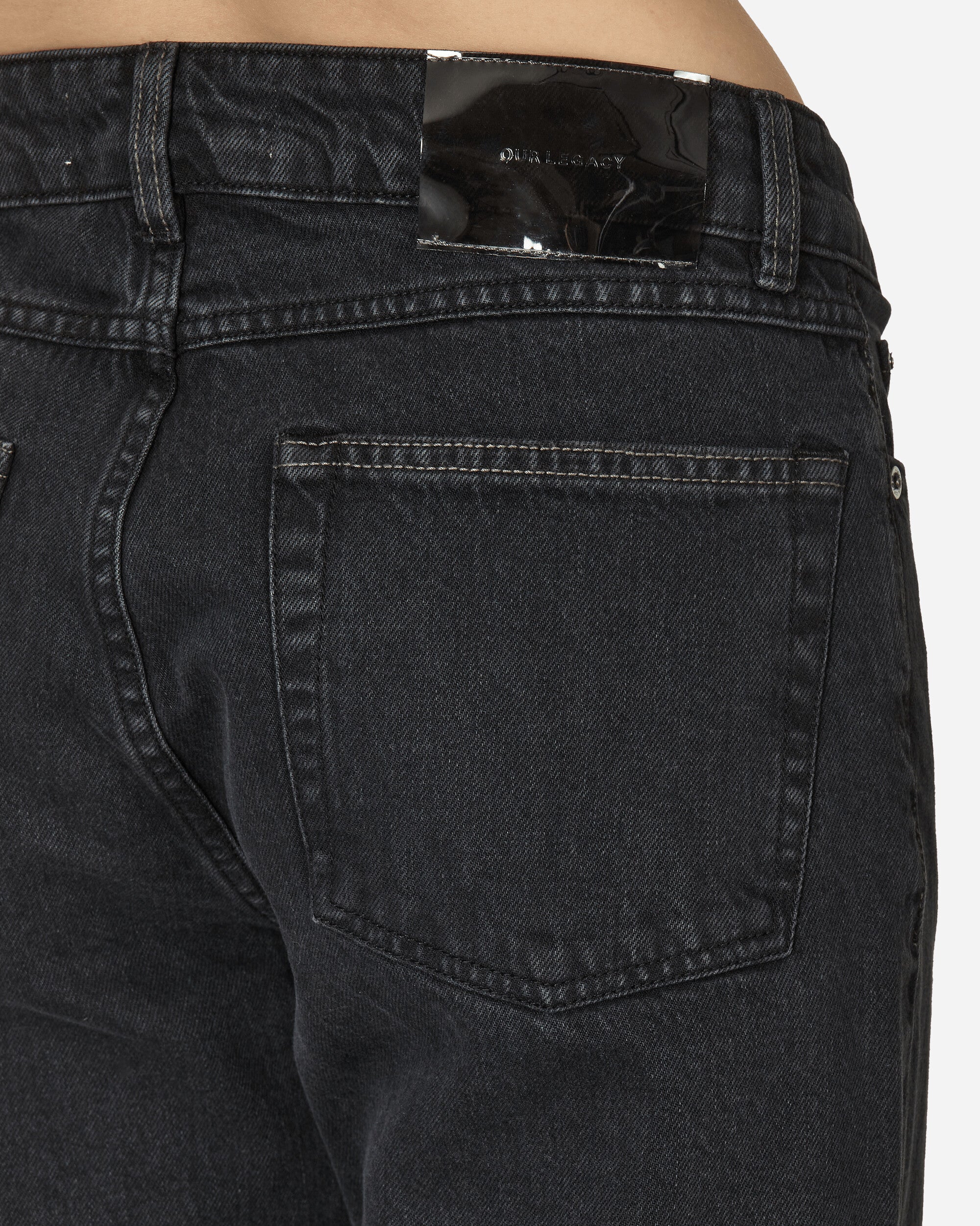 Our Legacy Wmns Boot Cut Washed Black Denim Pants Denim W2245BW 001