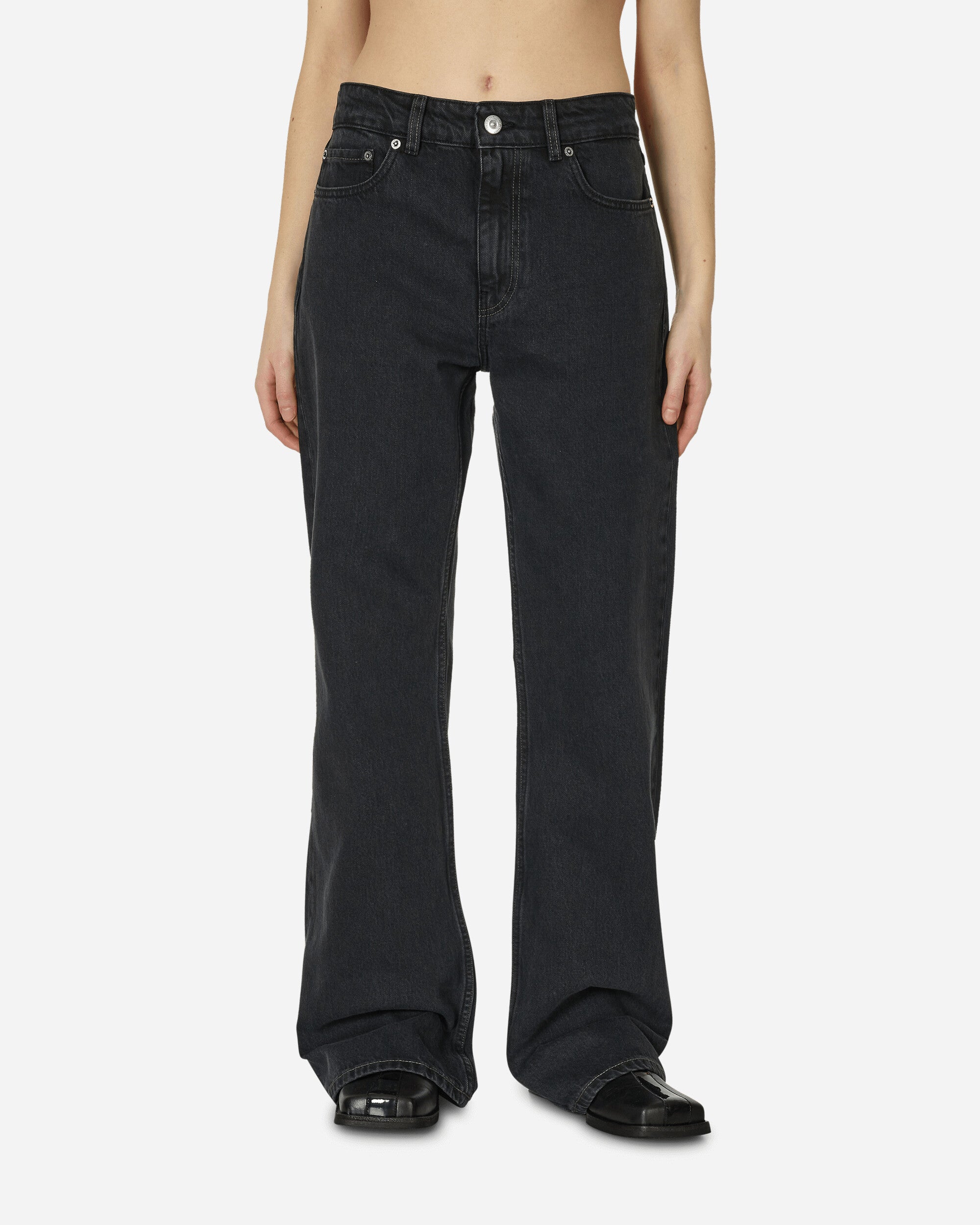 Our Legacy Wmns Boot Cut Washed Black Denim Pants Denim W2245BW 001