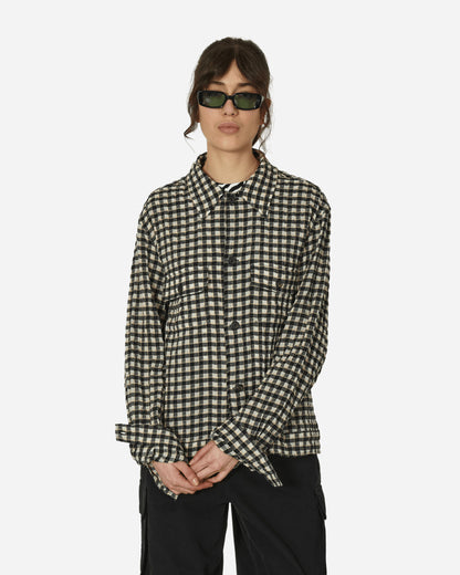 Our Legacy Coach Shirt Wyoming Check Crube Seersucker Shirts Longsleeve Shirt M2242MW 001