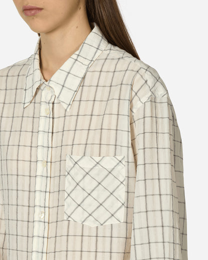 Our Legacy Wmns Daisy Shirt Light Mediterranean Check Shirts Longsleeve Shirt W2242DL 001