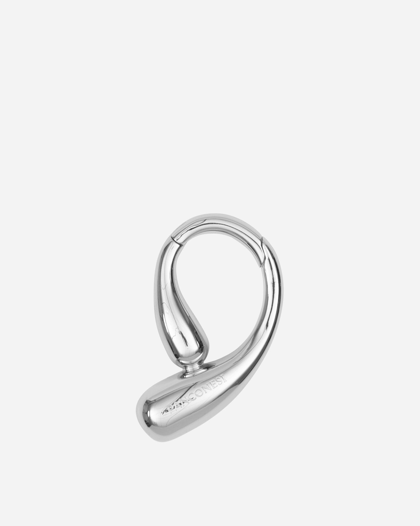 Panconesi P Carabiner Silver Small Accessories Keychains AC003 S