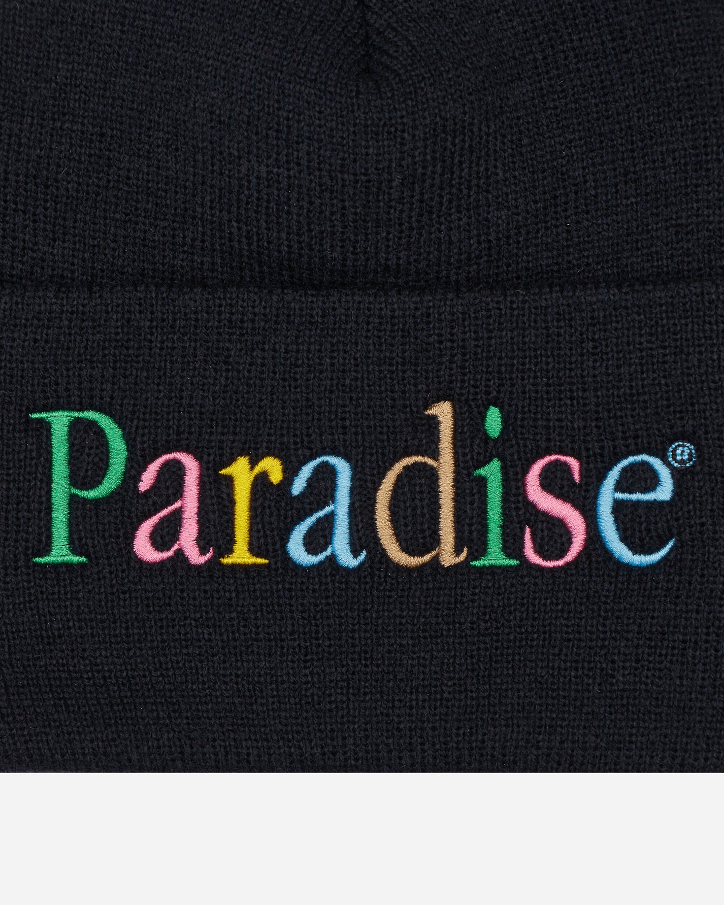 Paradis3 Colors Logo Cuff Beanie Black Hats Beanies PACOLORBEAN 001