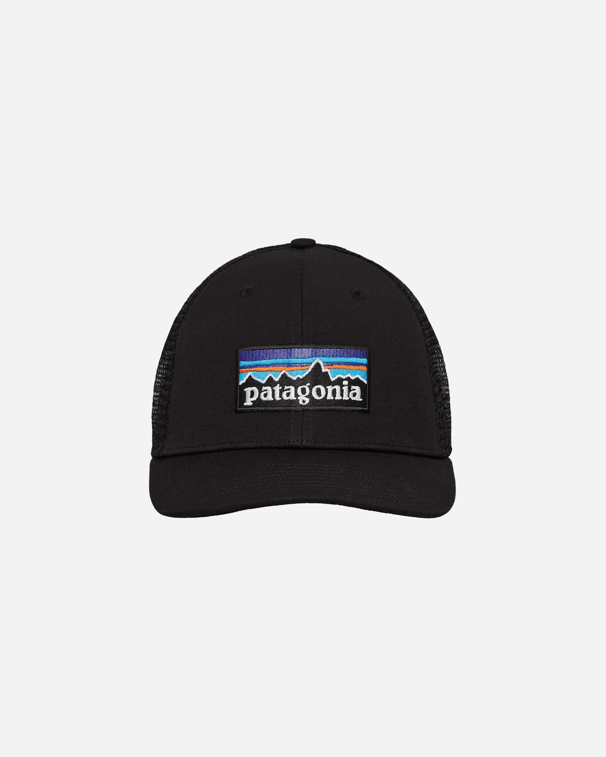 Patagonia P-6 Logo Trucker Hat Black Hats Caps 38289 BLK