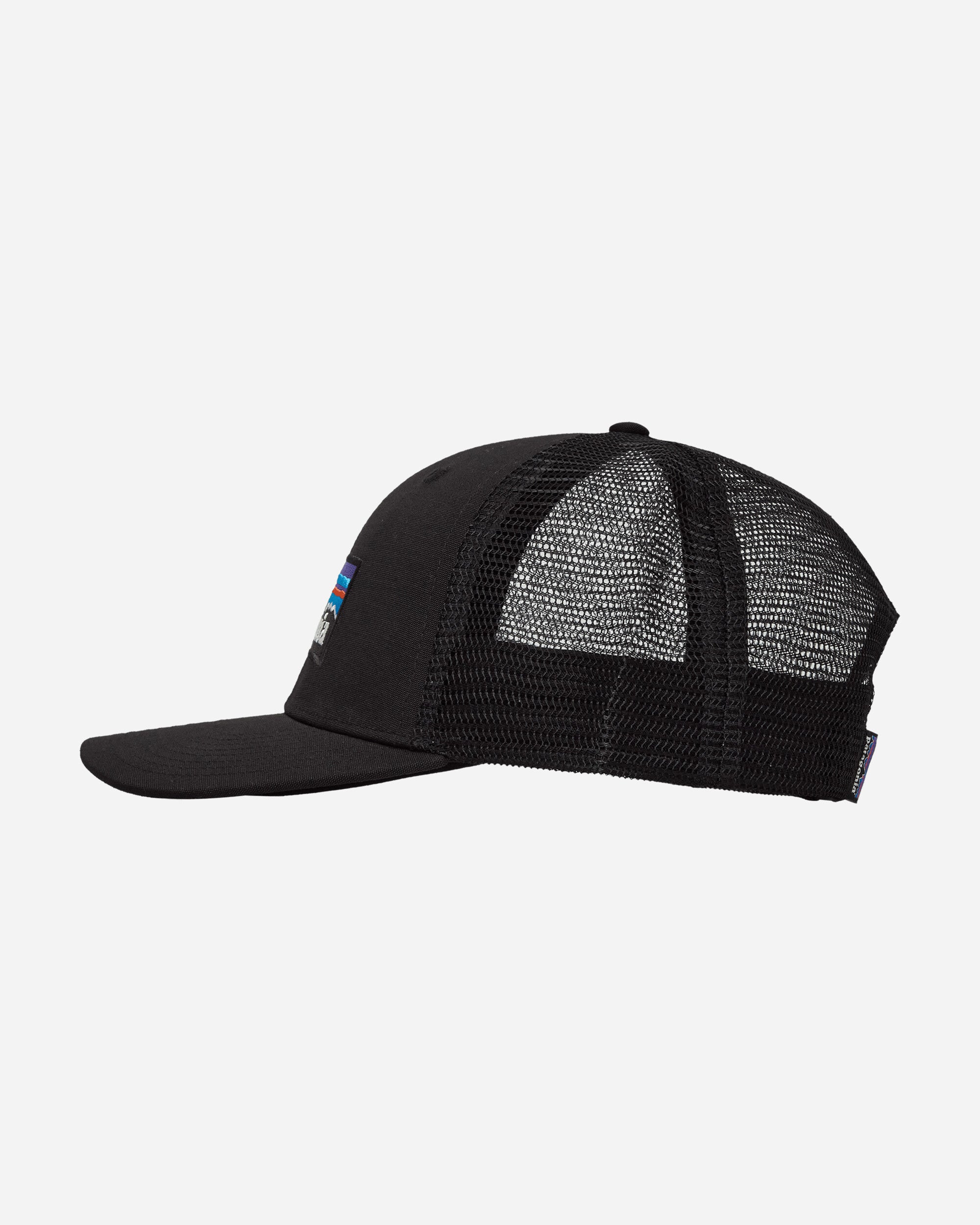 Patagonia P-6 Logo Trucker Hat Black Hats Caps 38289 BLK