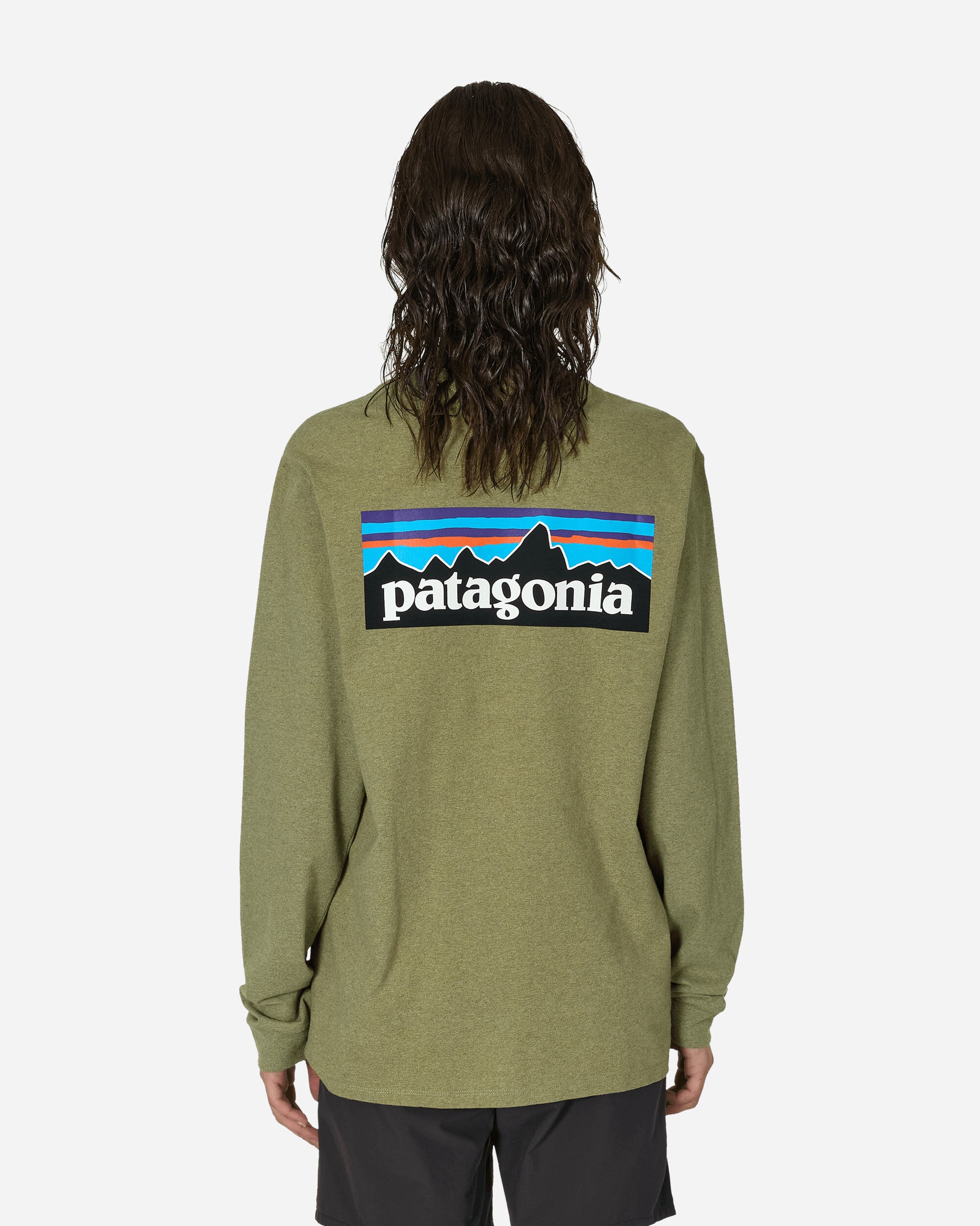 Patagonia M'S L/S P-6 Logo Responsibili-Tee Buckhorn Green T-Shirts Longsleeve 38518 BUGR