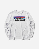 Patagonia M'S L/S P-6 Logo Responsibili-Tee White T-Shirts Longsleeve 38518 WHI