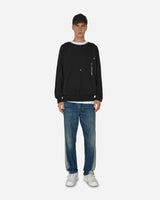 Peel & Lift Peel & Lift  X Slam Jam Damaged Jumper Black Knitwears Sweaters PL23-K003 001