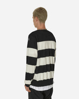 Peel & Lift Peel & Lift  X Slam Jam Damaged Stripe Jumper Black/White Knitwears Sweaters PL23-K004 002