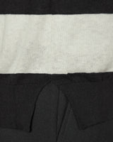 Peel & Lift Peel & Lift  X Slam Jam Damaged Stripe Jumper Black/White Knitwears Sweaters PL23-K004 002