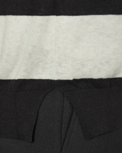 Peel & Lift Peel & Lift  X Slam Jam Damaged Stripe Jumper Black/White Knitwears Sweaters PL23-K004 002