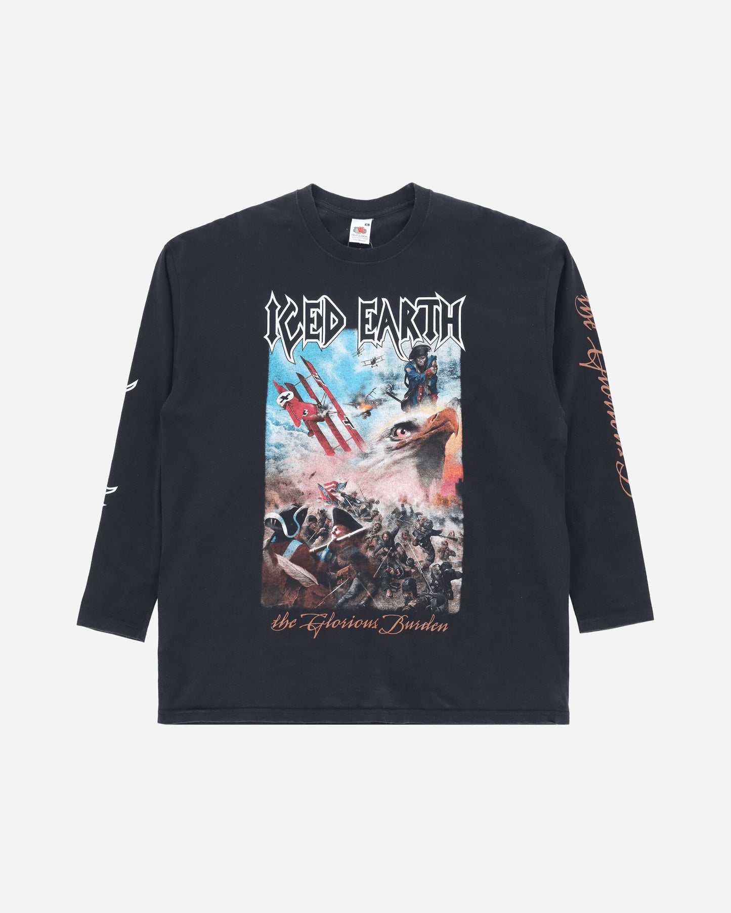 Pezze Vintage Iced Earth The Glorious Burden Long Sleeves T-Shirt Black T-Shirts Longsleeve 172425 1