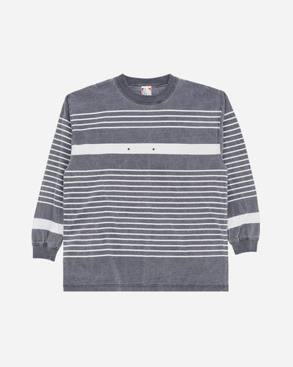 Pezze Vintage Long Sleeves Striped T-Shirt Grey T-Shirts Longsleeve 172421 1