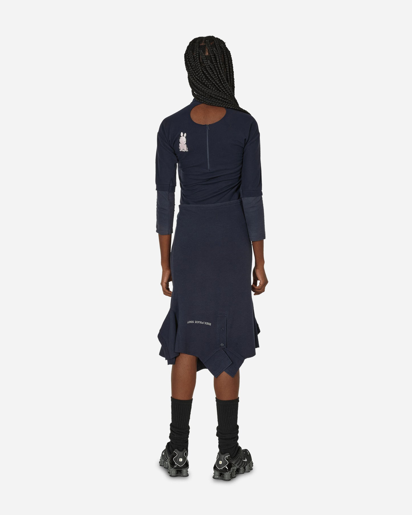 Prototypes Wmns Cut Up Polo Dress Blue Dresses Dress Mid PT04DR05WW 2