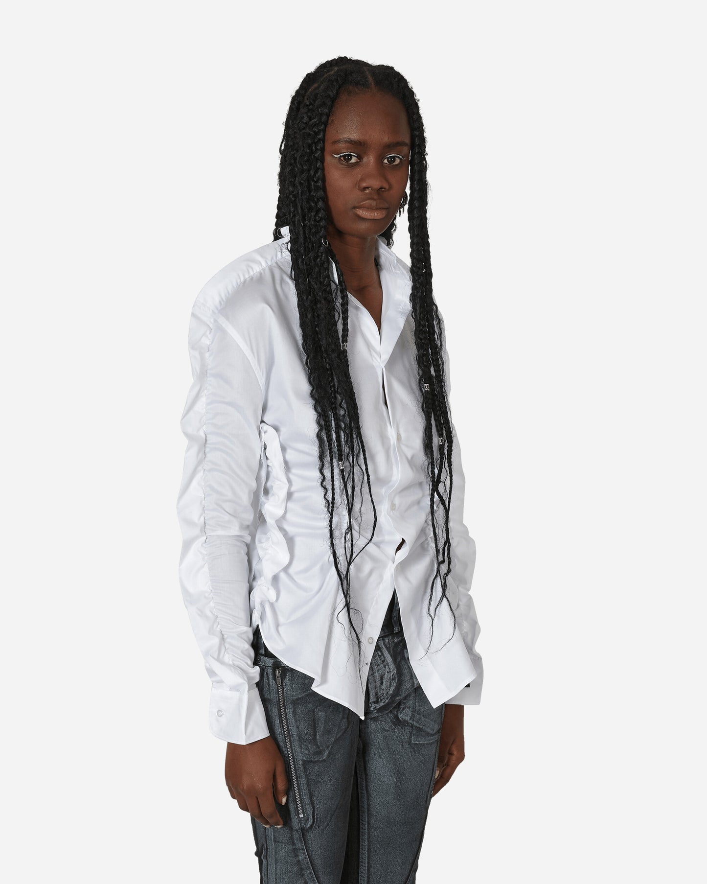 Prototypes Wmns Outline Shirt White  Shirts Longsleeve Shirt PT05SH12US WHITE 