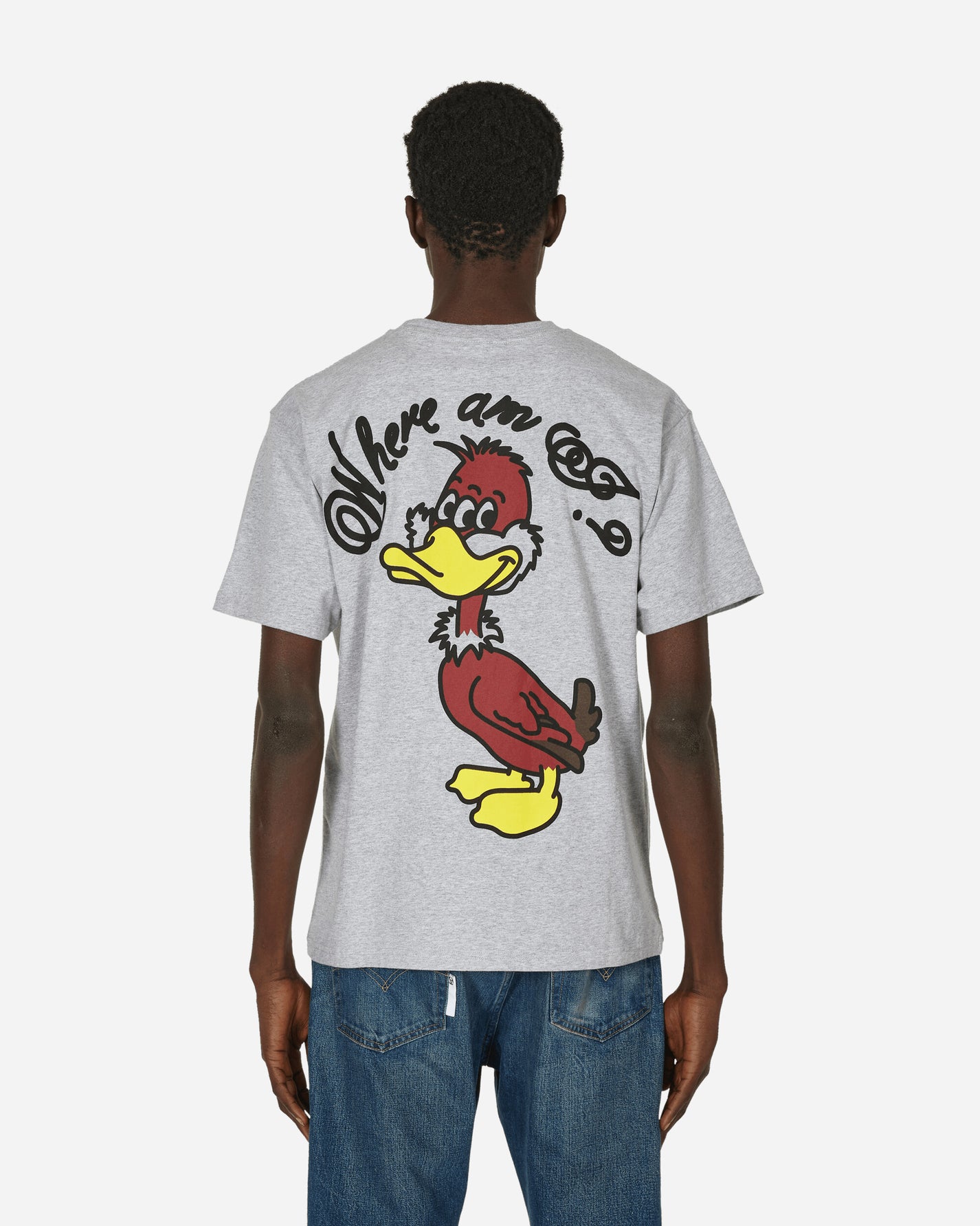 Public Possession Duck T-Shirt Light Heather Grey T-Shirts Shortsleeve PPDUCKT 001