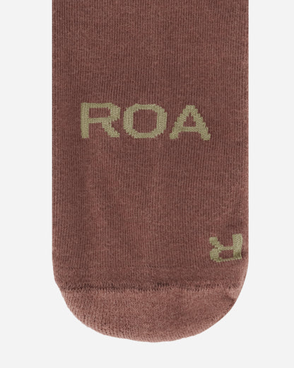 ROA Logo Socks Brown Underwear Socks RBMW079YA04 BRW0001