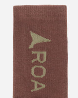 ROA Logo Socks Brown Underwear Socks RBMW079YA04 BRW0001