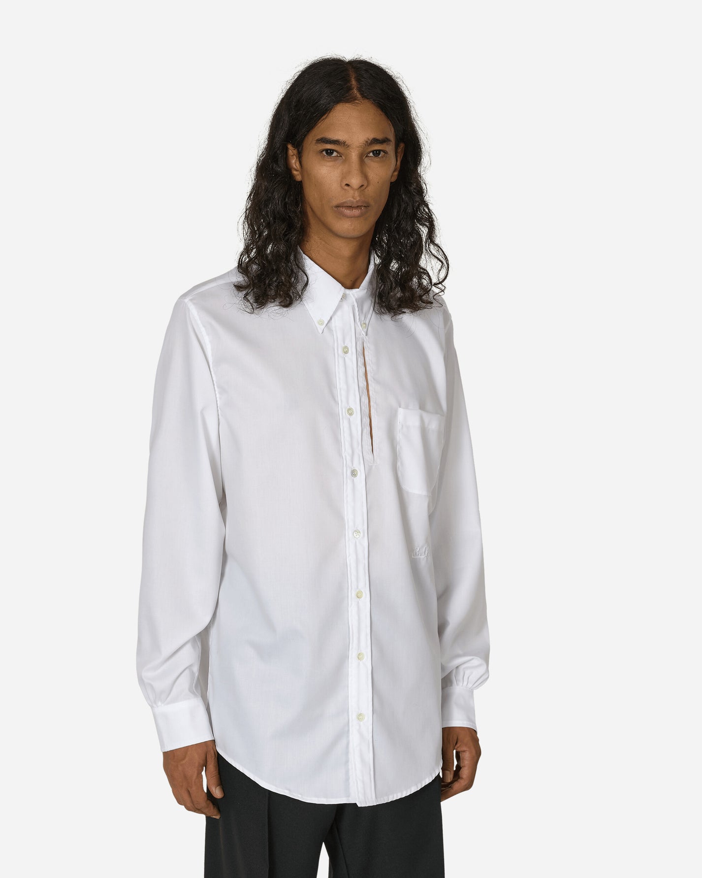 Random Identities White Shirt White Shirts Longsleeve Shirt RAN04B003 WHITE