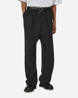 Random Identities Worker Low Crotch Trousers Black Pants Trousers RAN03P103  001