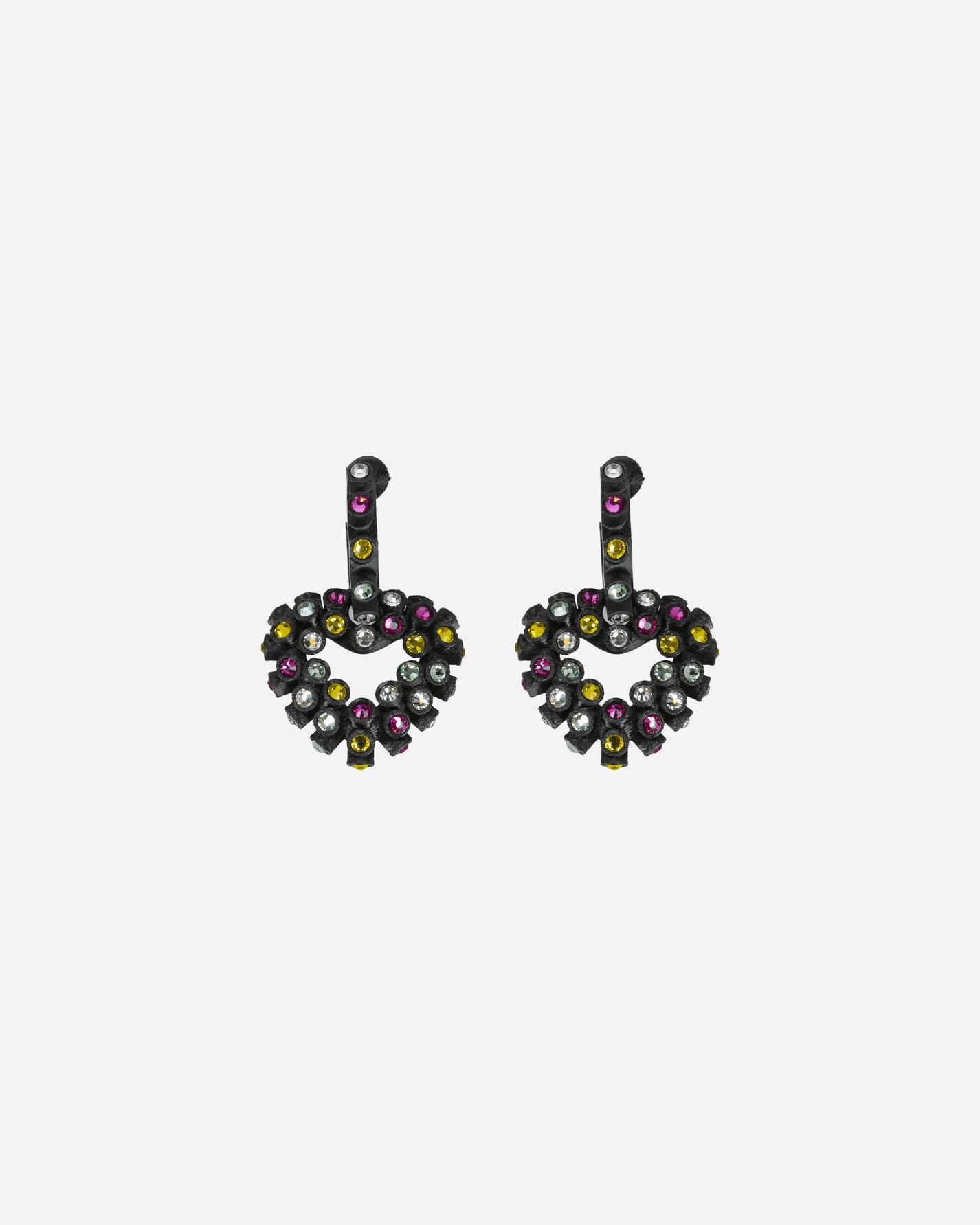 Roussey Wmns Tiny Crush Earrings Exclusive Multi Black Exclu Jewellery Earrings F23E09 1