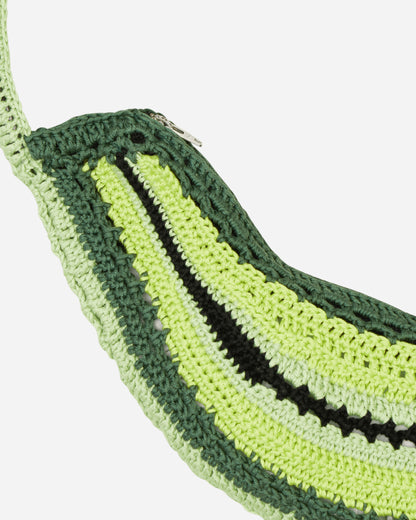 SSU Wmns Crochet Arc Tote Bag With Perforared Details Acid Green Scale Bags and Backpacks Shoulder Bags SSUARCTOTEBAG ACGRSC