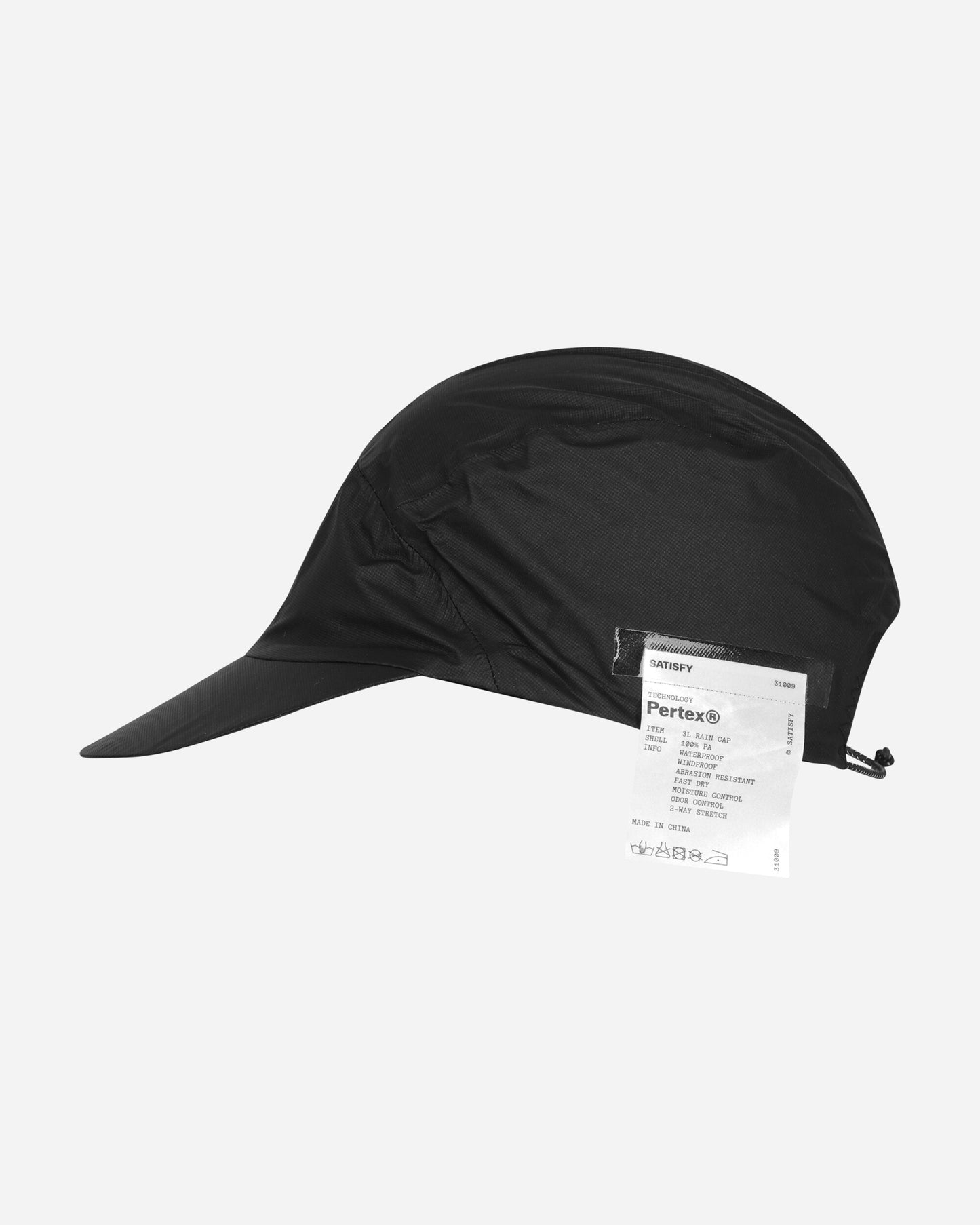 Satisfy Pertex 3L Rain Cap Black Hats Caps 31009 BK-SA