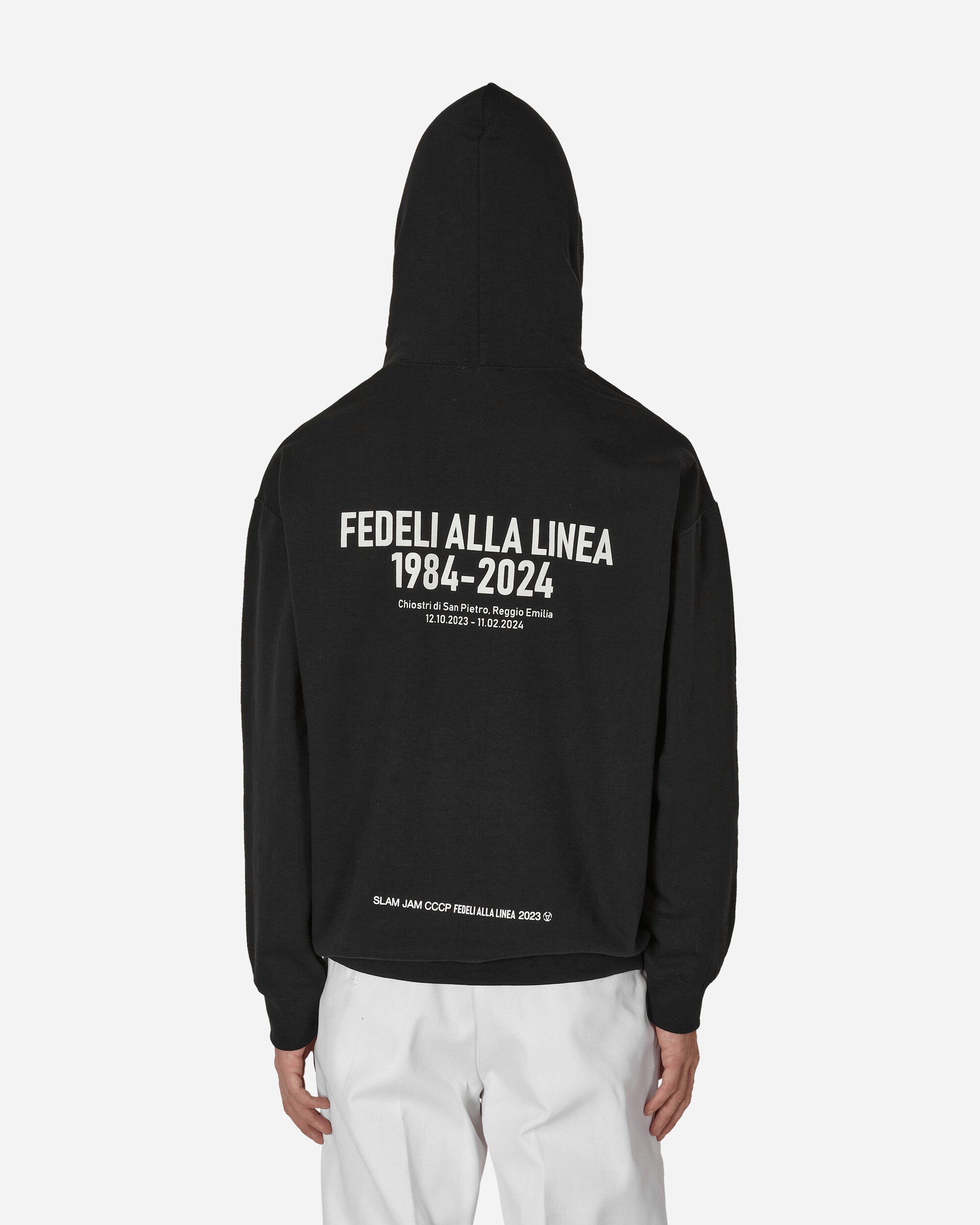 Slam Jam Fedeli Alla Linea 1984-2024 Hoodie Black Sweatshirts Hoodies BBMW035JY30 BLK0001