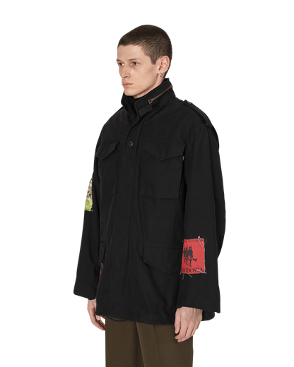 Slam Jam CCCP FEDELI ALLA LINEA - FIELD JACKET Black Washed Coats and Jackets Jackets SJAUJK01FA02 BLK001