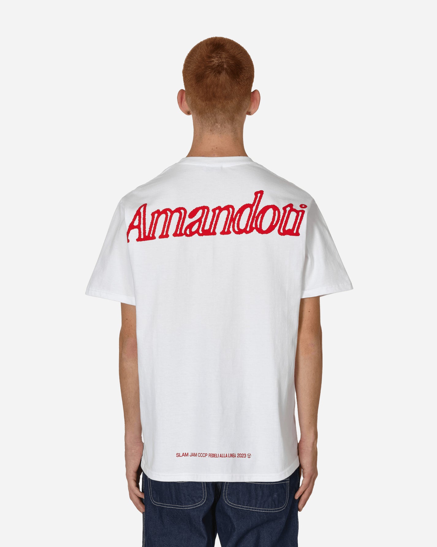 Slam Jam Amandoti Tee White T-Shirts Shortsleeve BBMW031JY26 WTH0001