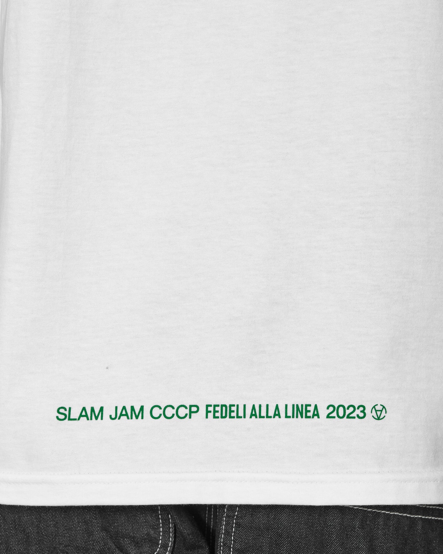 Slam Jam Io Sto Bene Io Sto Male Tee White T-Shirts Shortsleeve BBMW033JY28 WTH0001