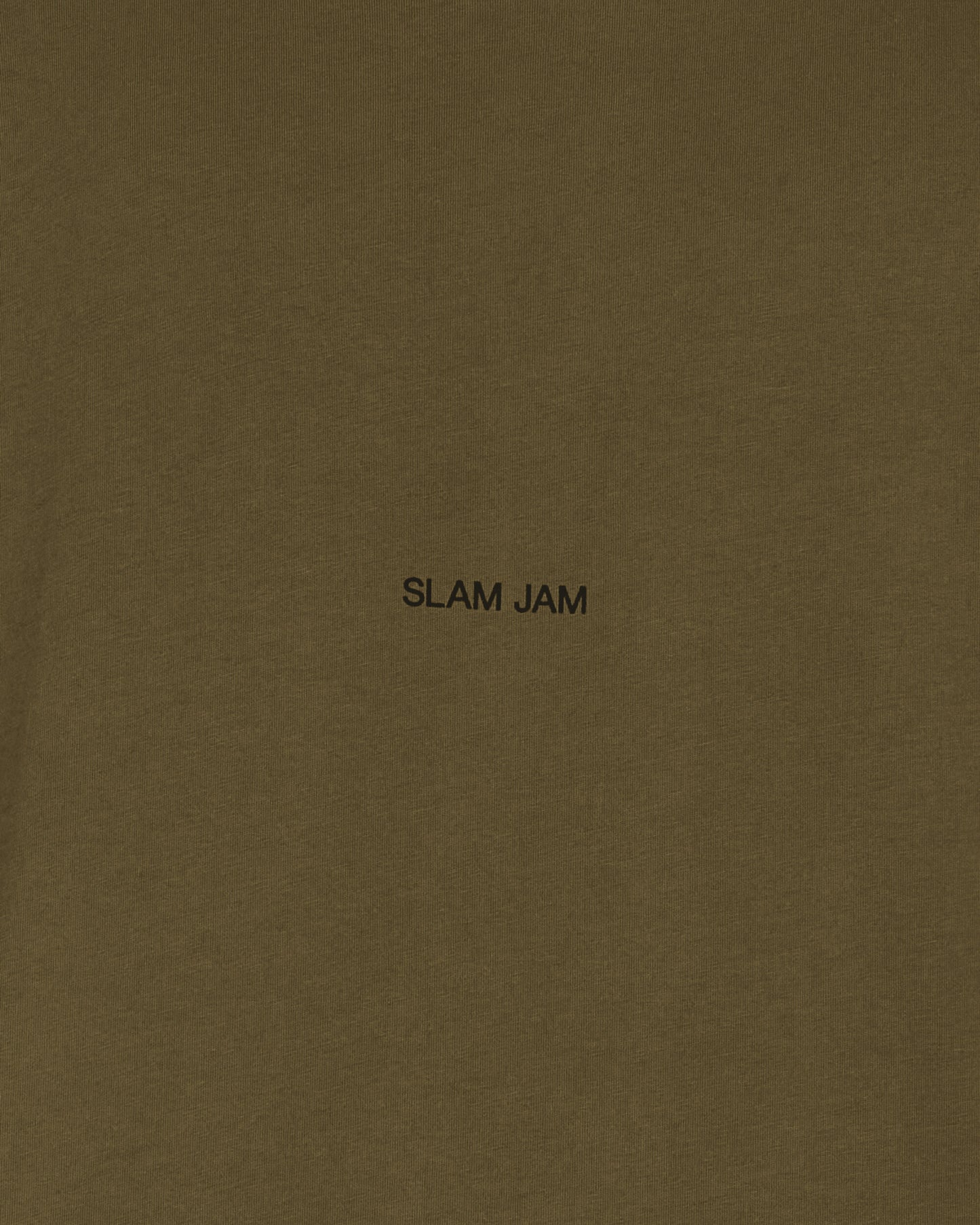 Slam Jam MILITARY (UN) LOGO T-SHIRT Military Grn T-Shirts Shortsleeve SJZMTS05JY04 GRN002