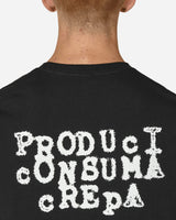 Slam Jam Produci Consuma Crepa Tee Black T-Shirts Shortsleeve BBMW034JY28 BLK0001