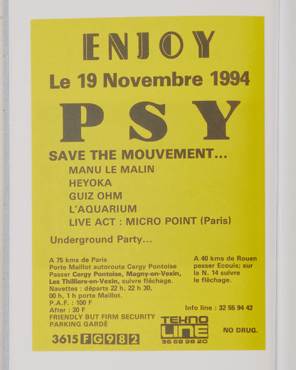 Sprint Magazines Paris Rave Flyers 1991-1994 Multicolor Books and Magazines Books SMPARISRAVE 1