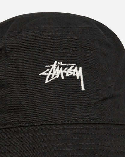 Stüssy Stock Bucket  Hat Black Hats Bucket 1321023SJ 0001