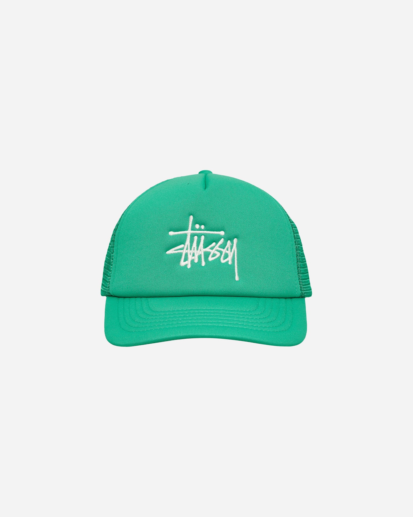 Stüssy Big Basic Trucker Cap Kelly Green Hats Caps 1311088 KELG