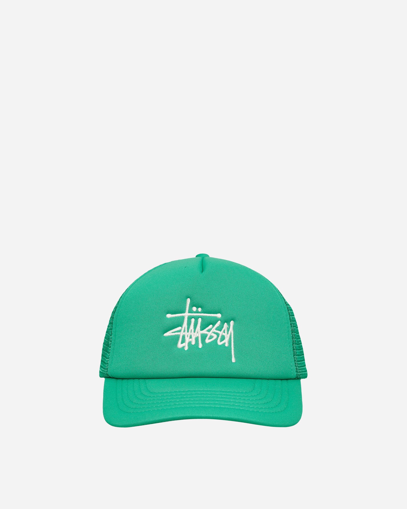 Stüssy Big Basic Trucker Cap Kelly Green Hats Caps 1311088 KELG