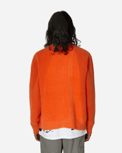 Stüssy Shaggy Cardigan Red Orange Knitwears Cardigans 117094 2538